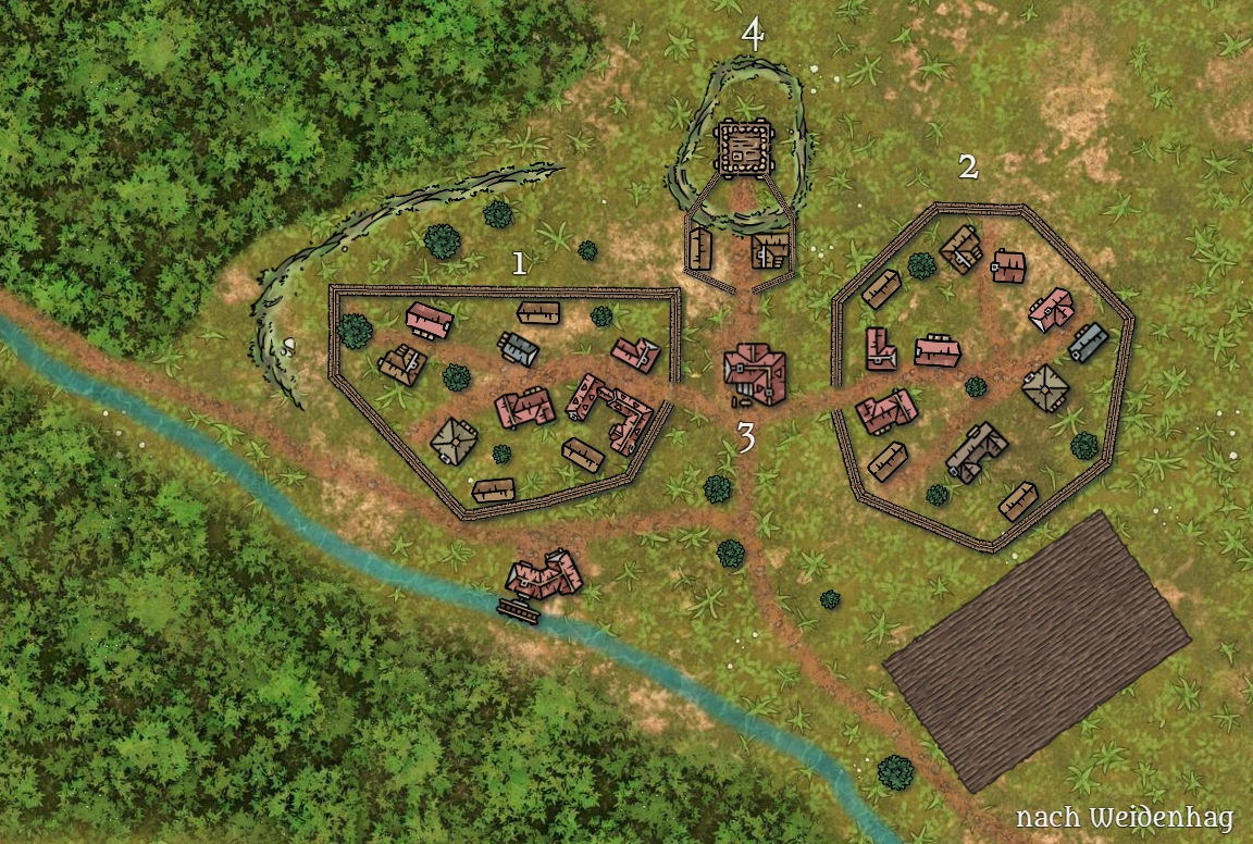 Karte Dorf Meisen, (c) IW